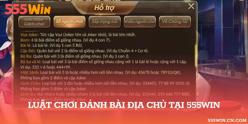 Mỗi bán bài Đấu Địa Chủ sẽ có tổng 3 người tham gia và tính luôn giá trị của 2 quân bài Joker