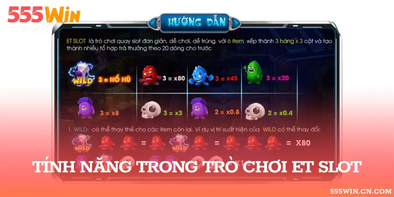 3 tính năng thường được sử dụng trong game nổ hũ ET Slot